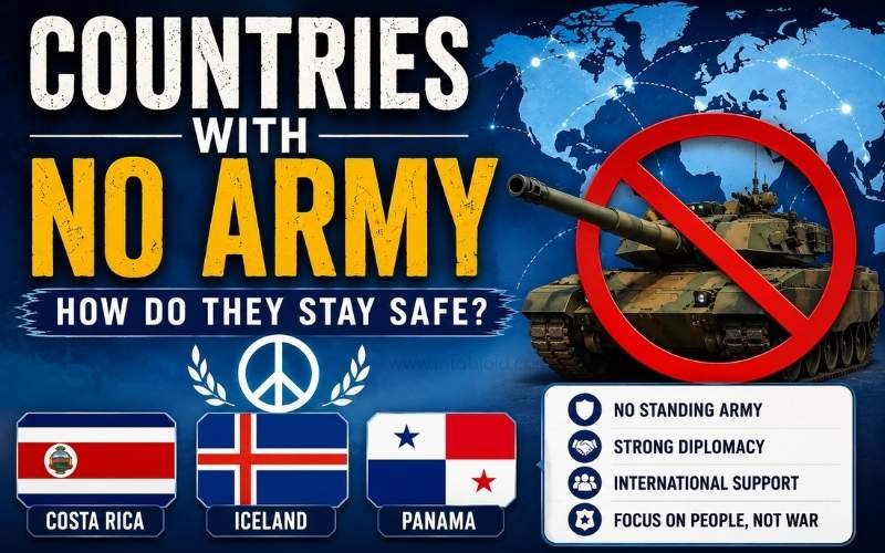 COUNTRIES WITH NO ARMY